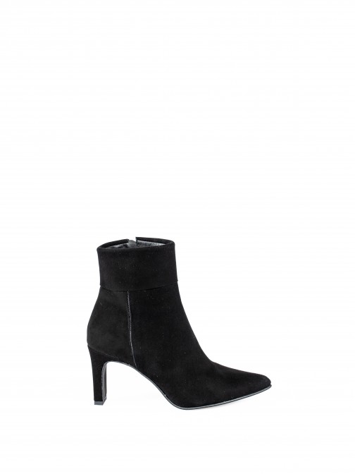 Suede  High-Heel Ankle Boot