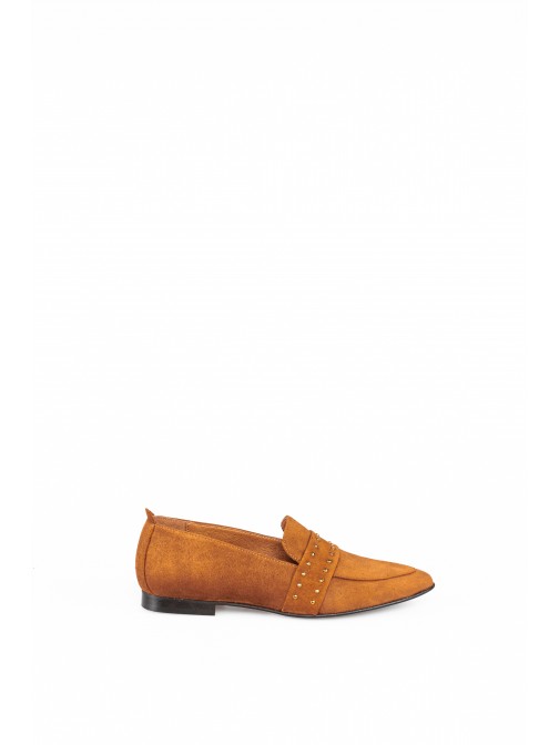 Suede Loafers with applications