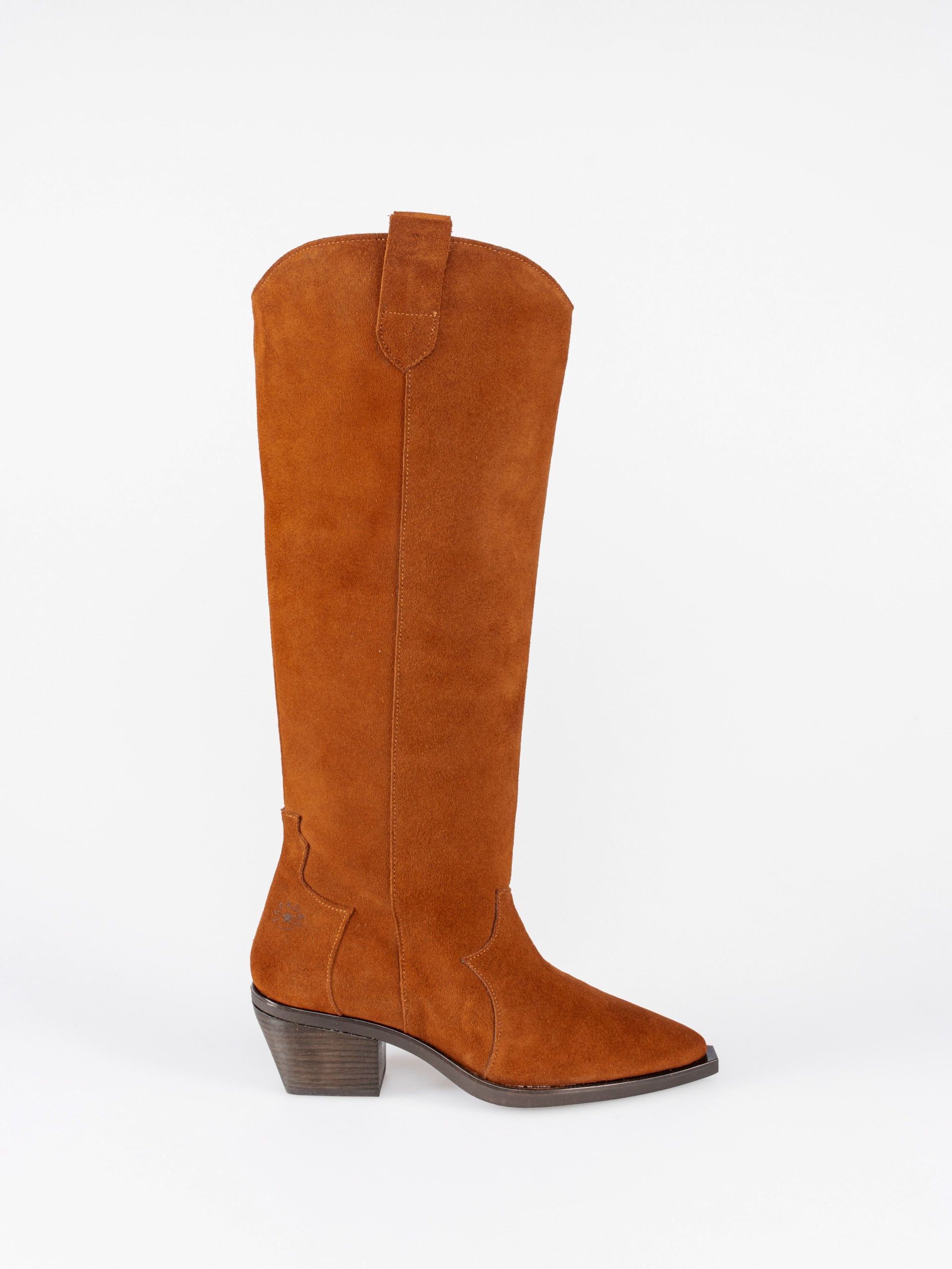 High Suede Western Boot