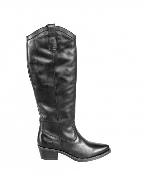 Knee-High Leather Texan Boots