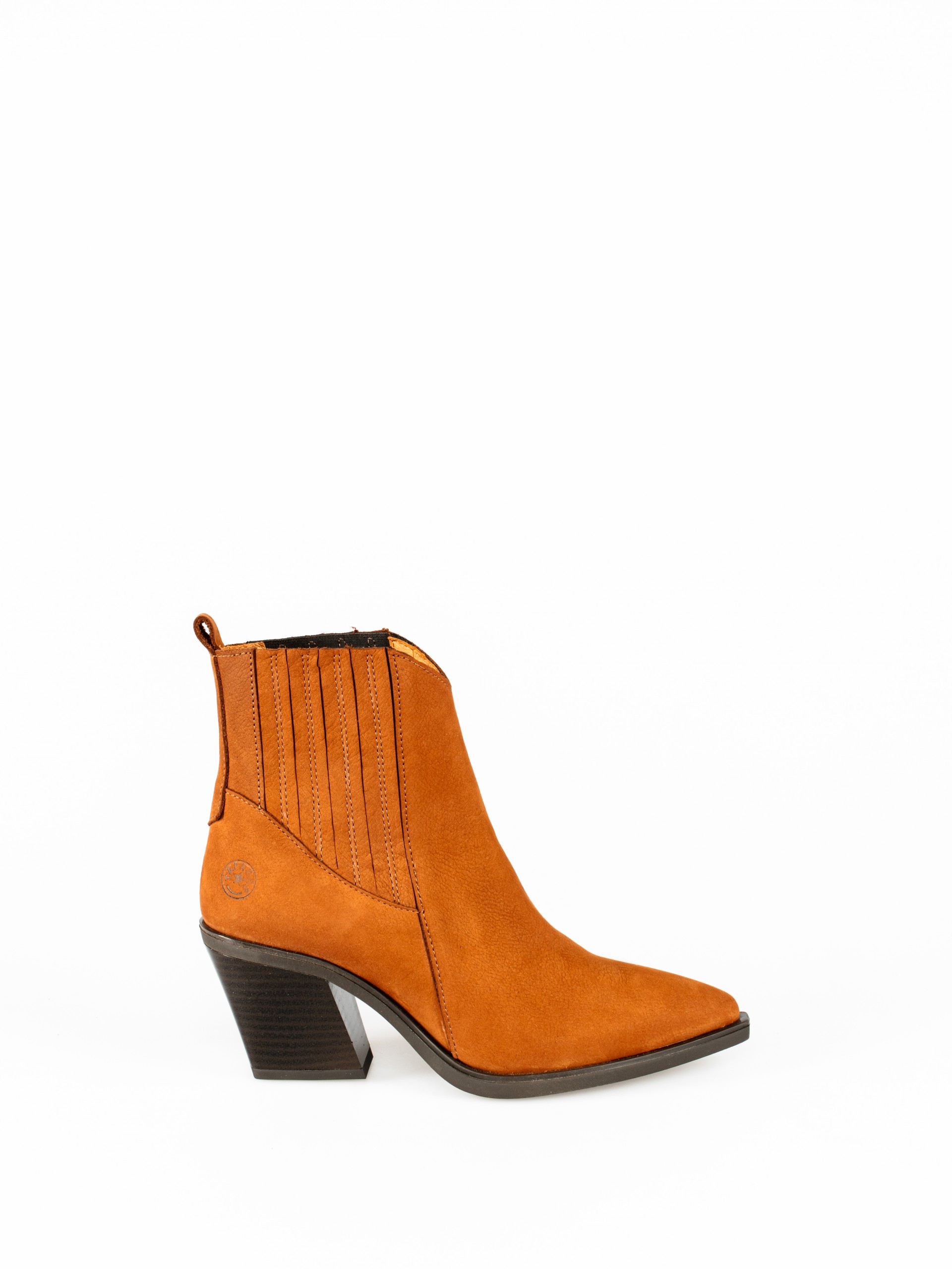 Tall Nobuk Ankle-Boots with Elastics