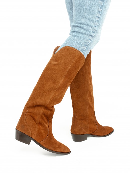 Knee-High Suede Boots