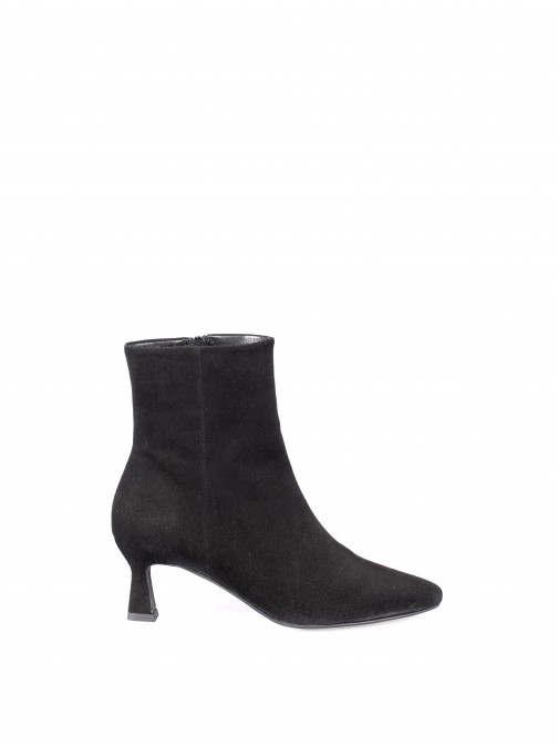 High-heel Suede Ankle Boots