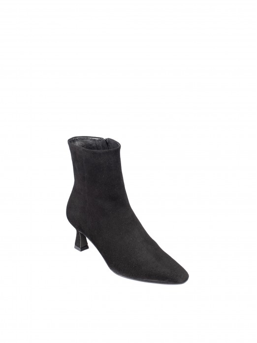 High-heel Suede Ankle Boots