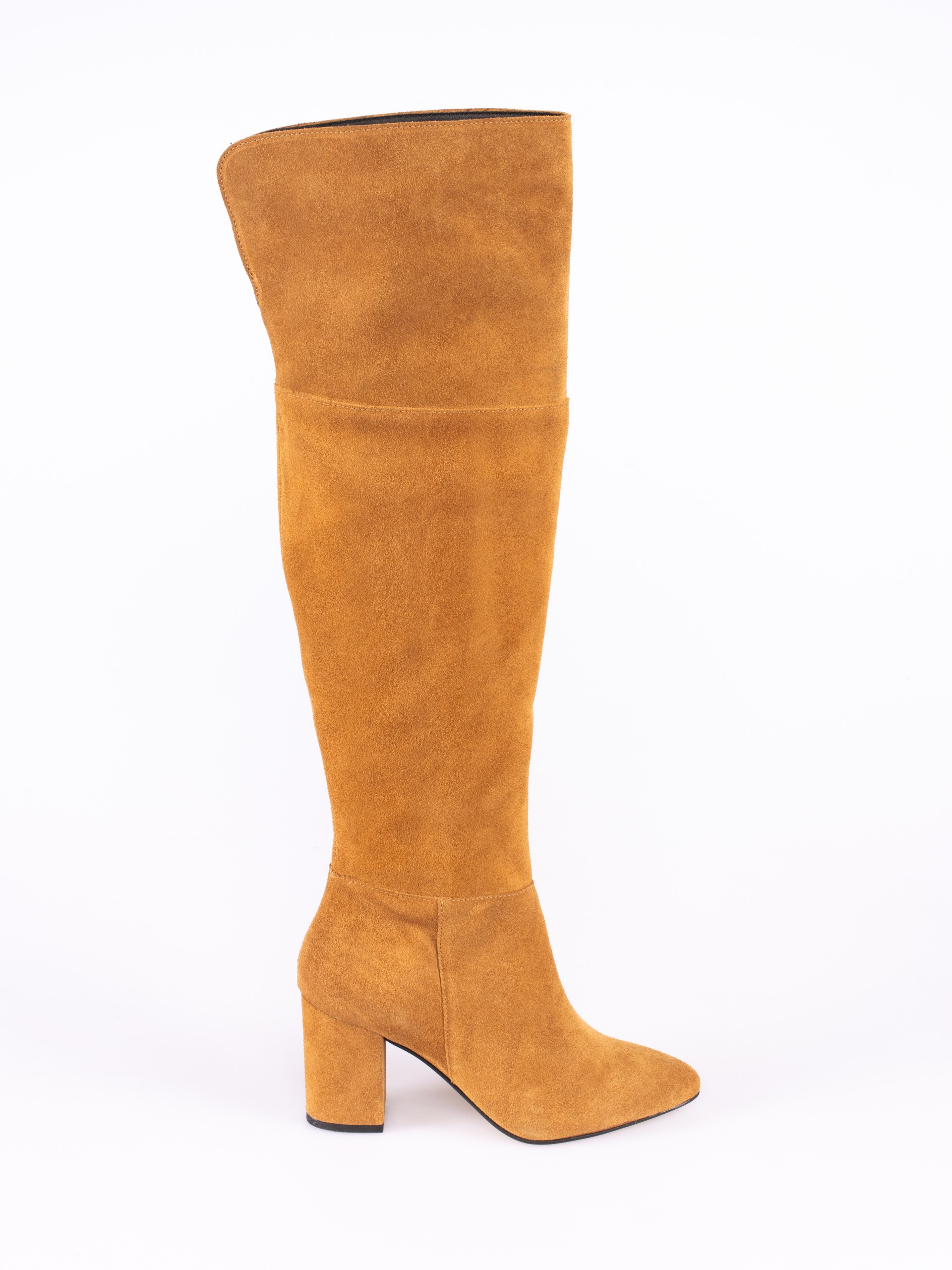High-Heel Over the Knee Boots in Suede