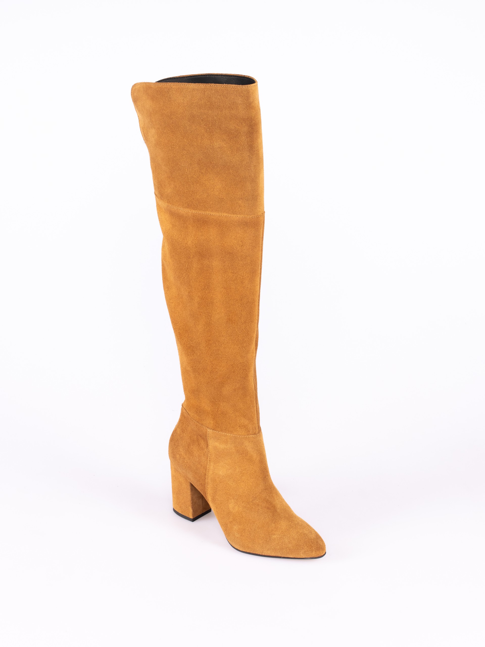 High-Heel Over the Knee Boots in Suede