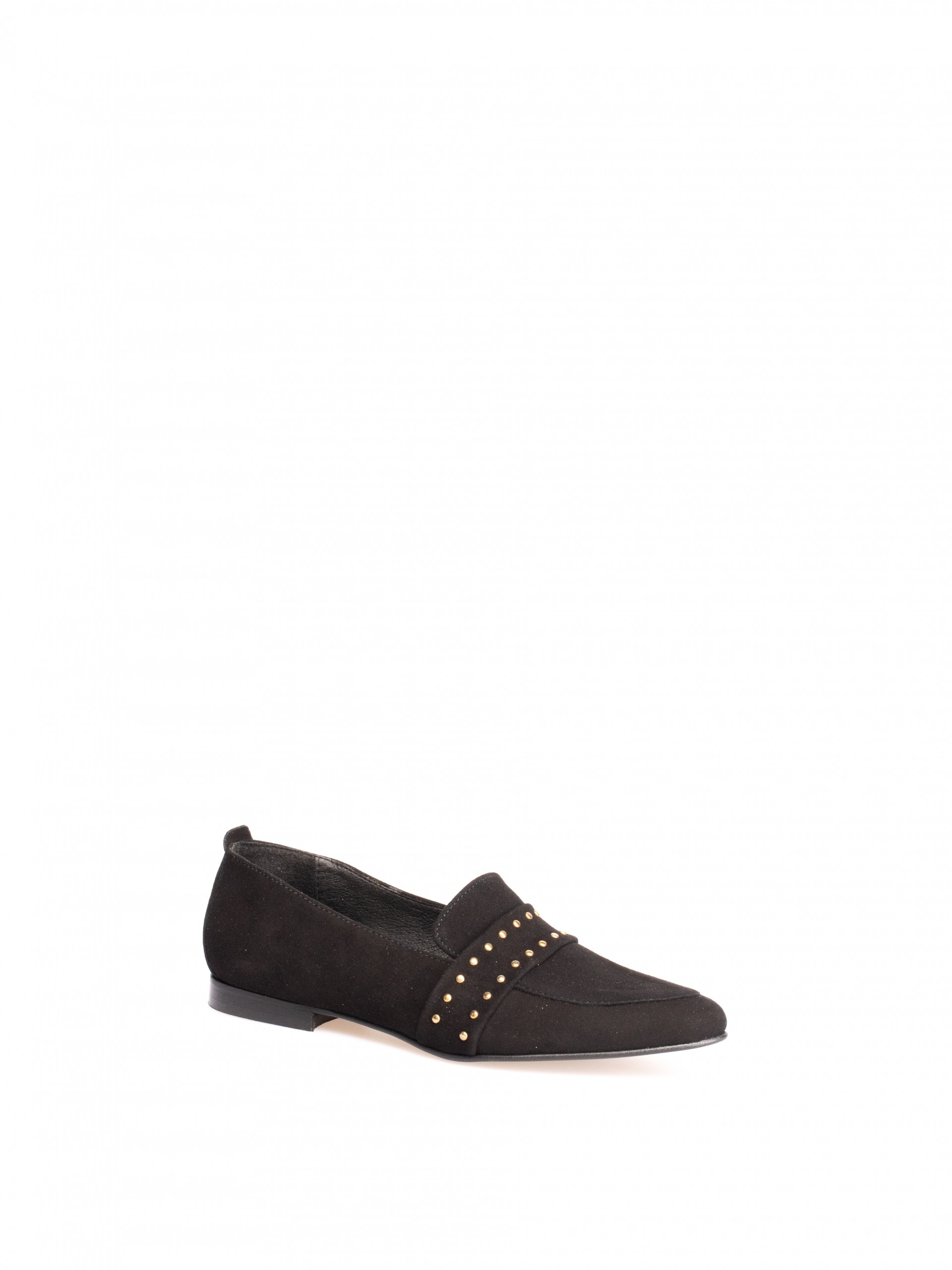 Suede Loafers with applications