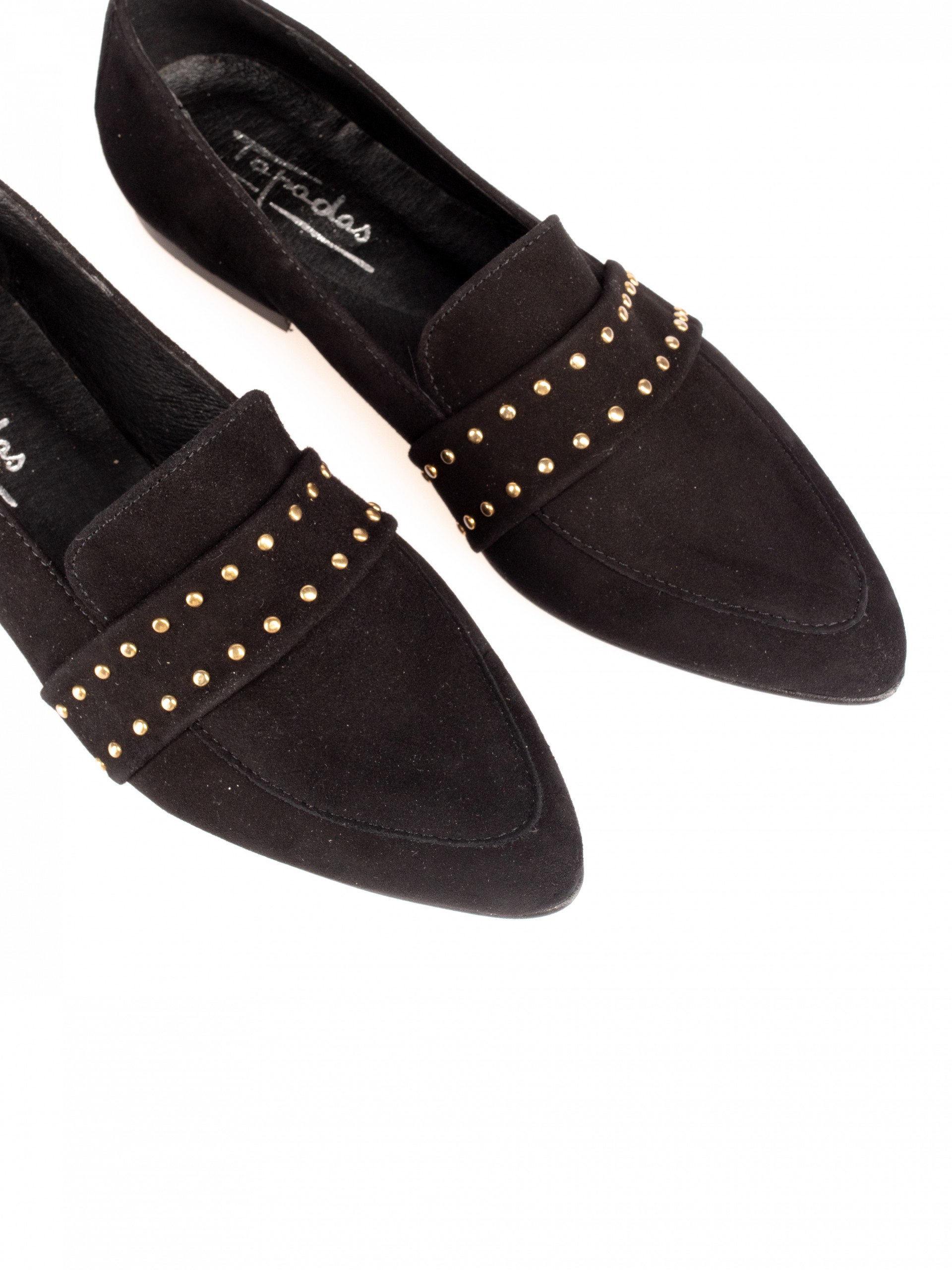Suede Loafers with applications