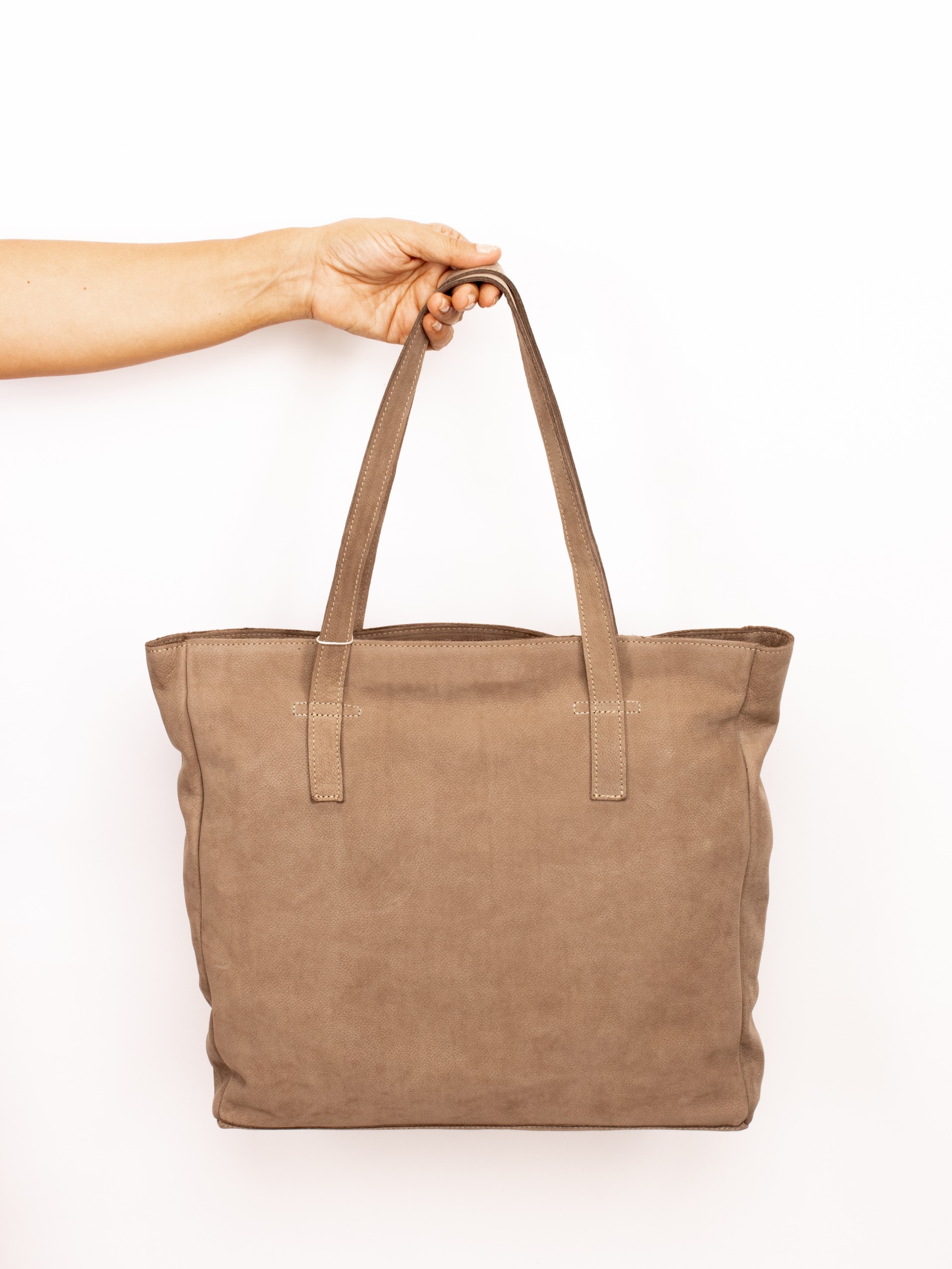 Nobuck Leather Shoulder Bag