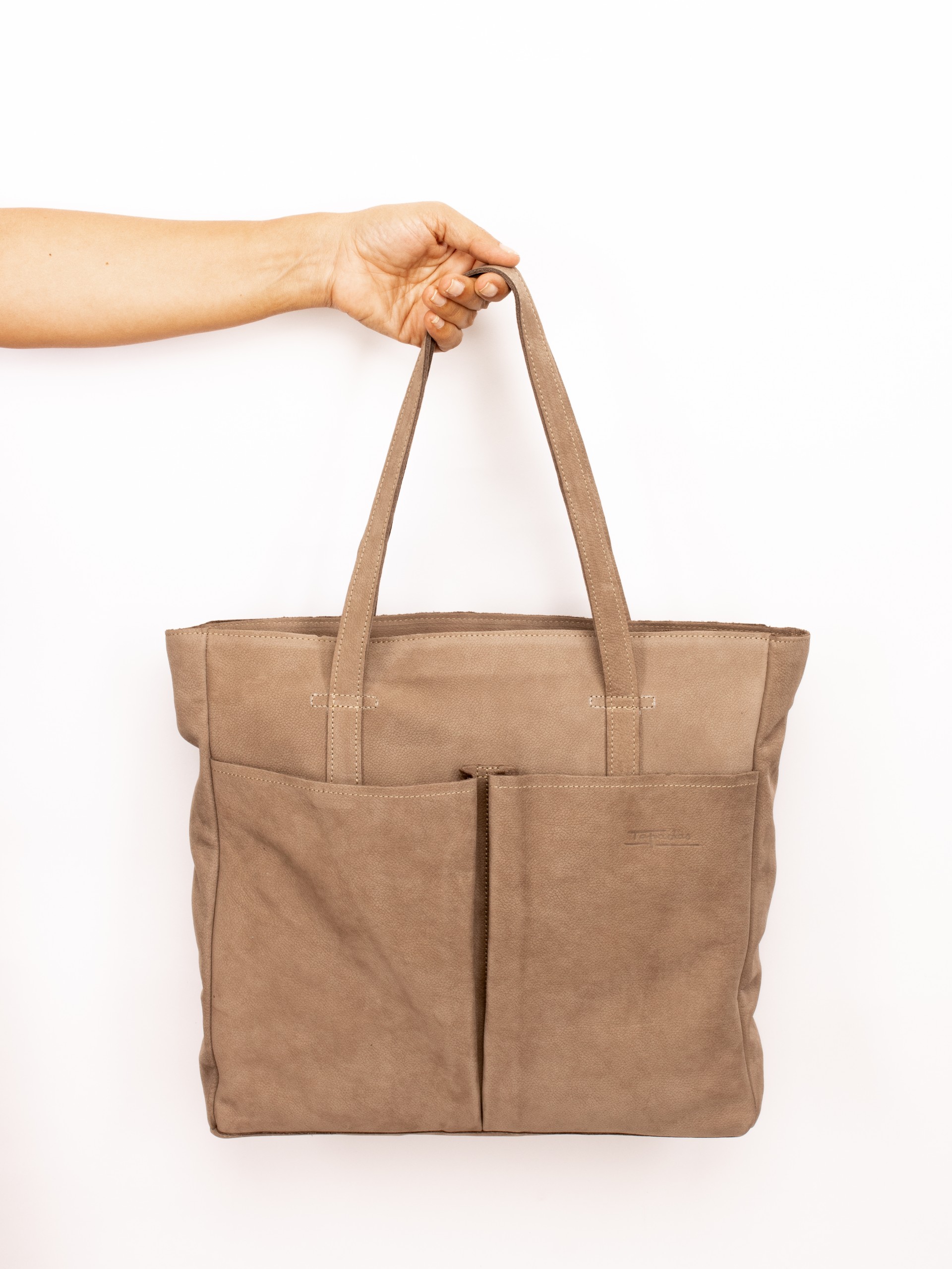 Nobuck Leather Shoulder Bag