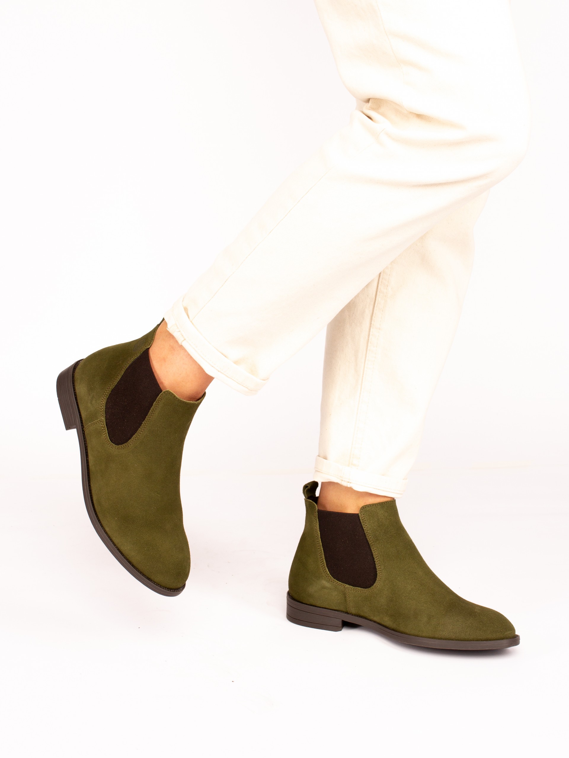 Botim de Elásticos em Camurça