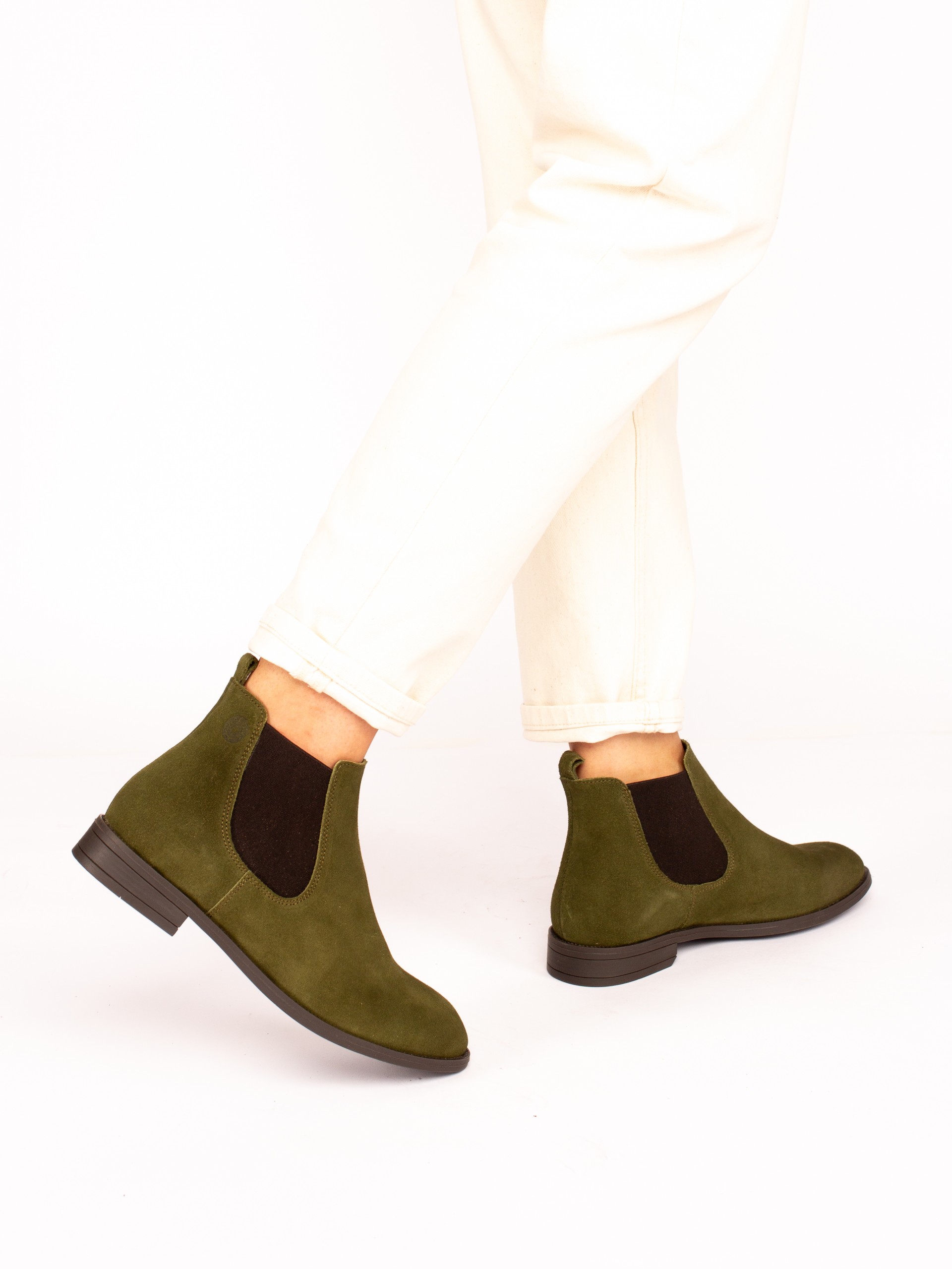 Botim de Elásticos em Camurça