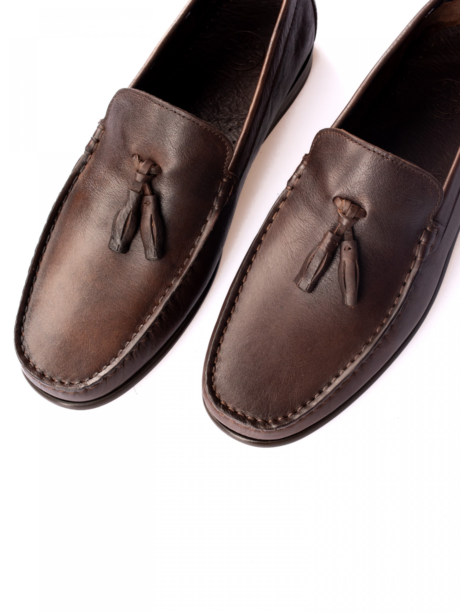 Sapato  Mocassim com Berloque em Pele