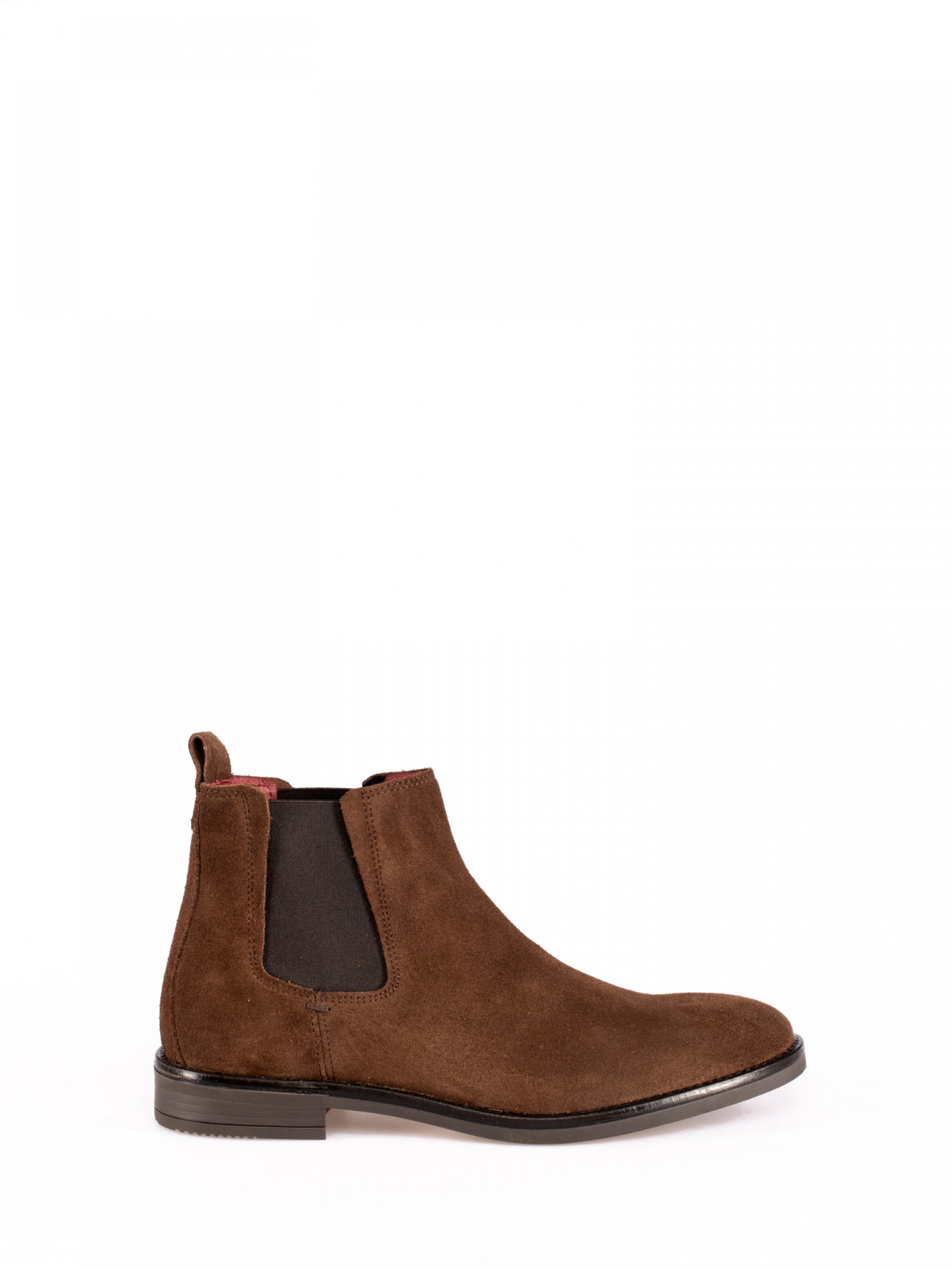 Suede Ankle Boots with Elastics