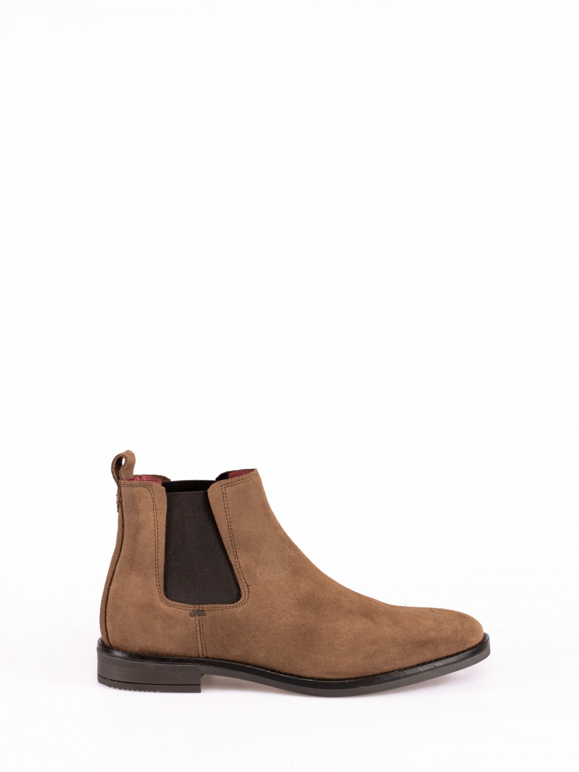 Suede Ankle Boots with Elastics