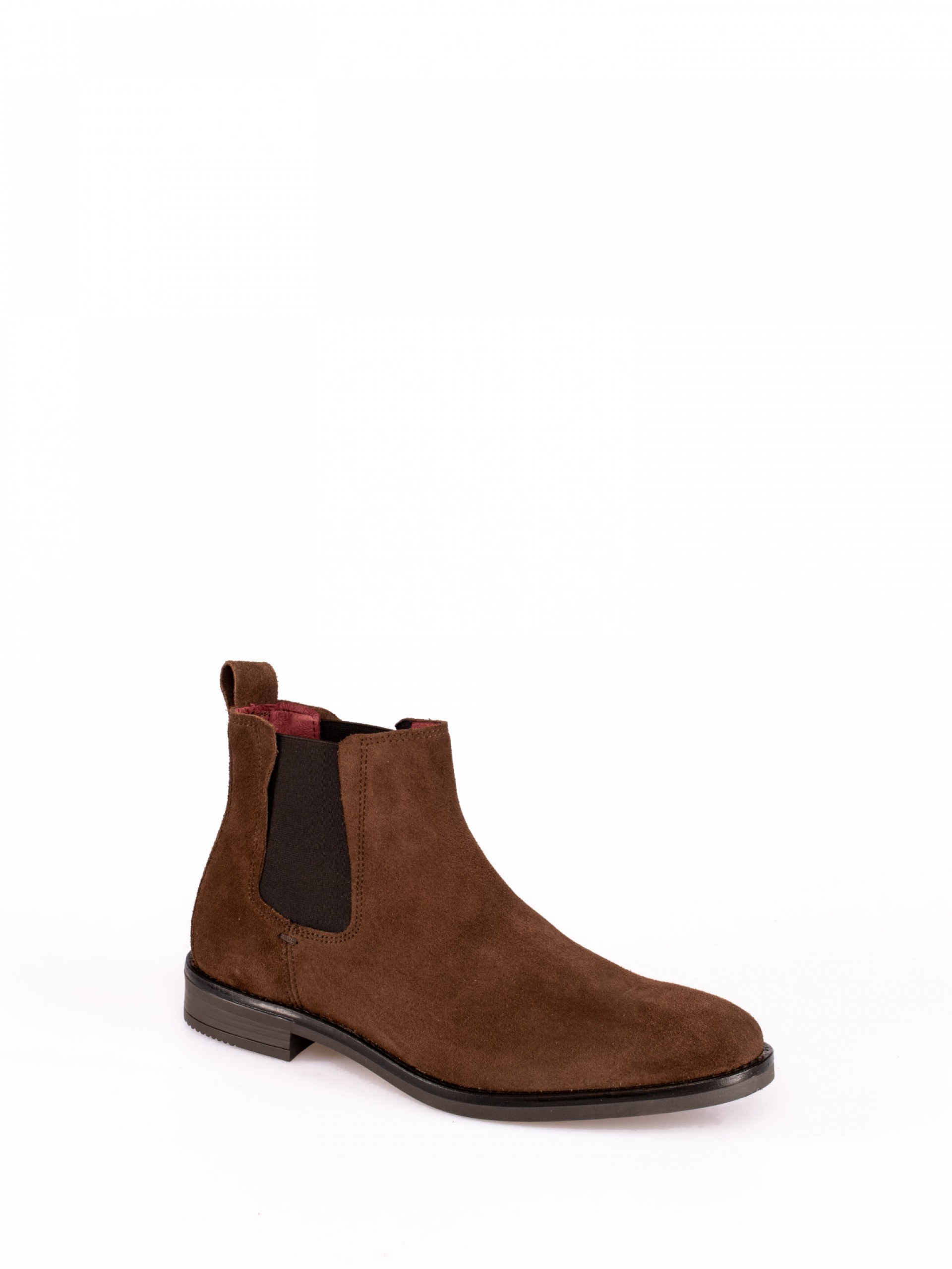 Suede Ankle Boots with Elastics