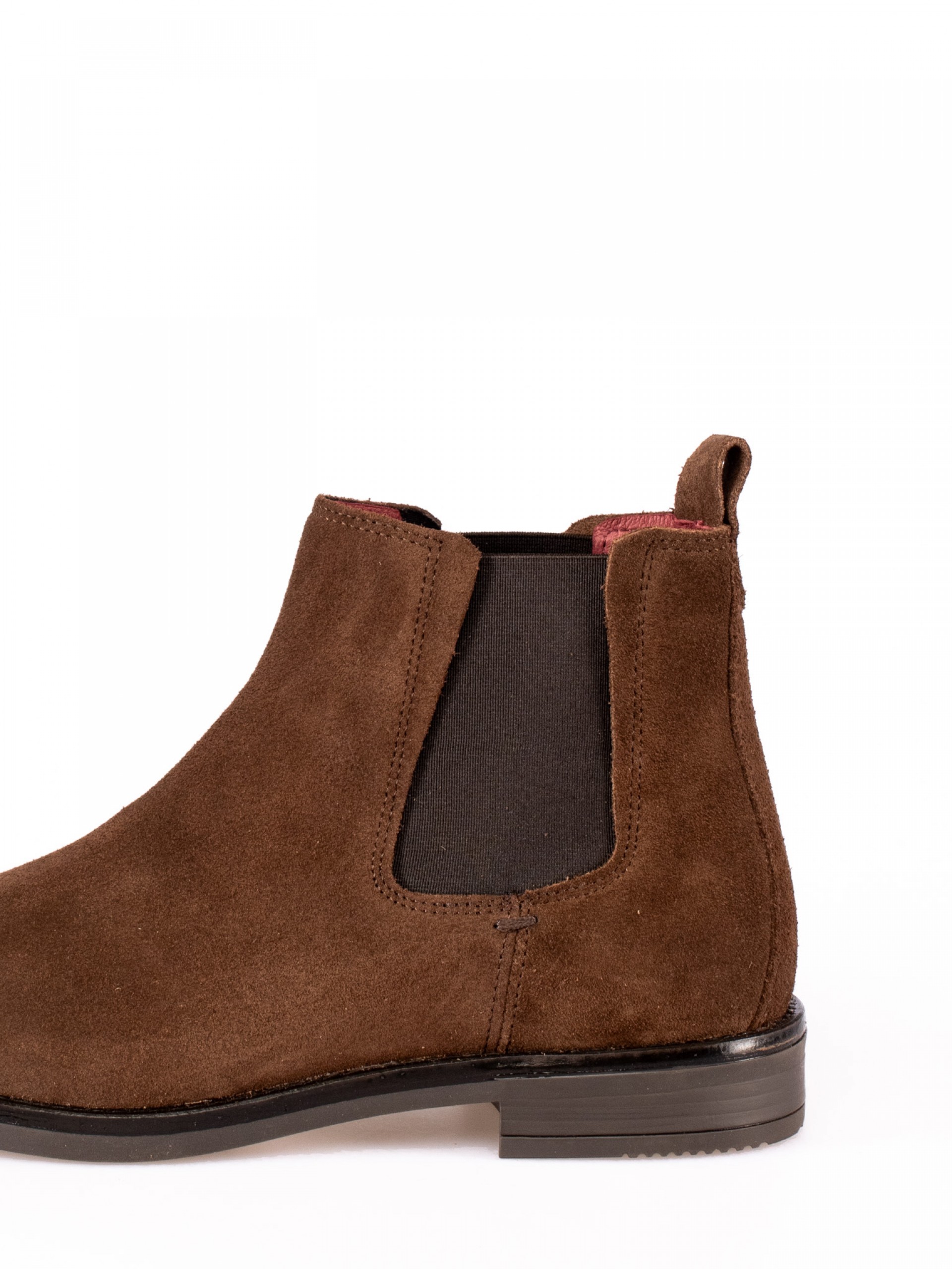 Suede Ankle Boots with Elastics
