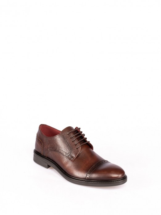 Classic shoe in Leather with English Punch-hole