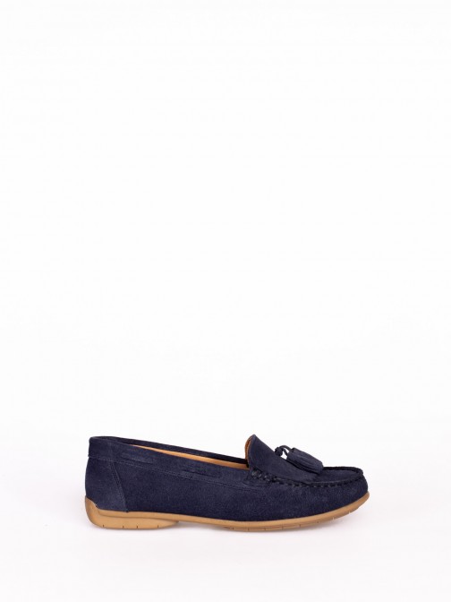 Suede Nautical Moccasins