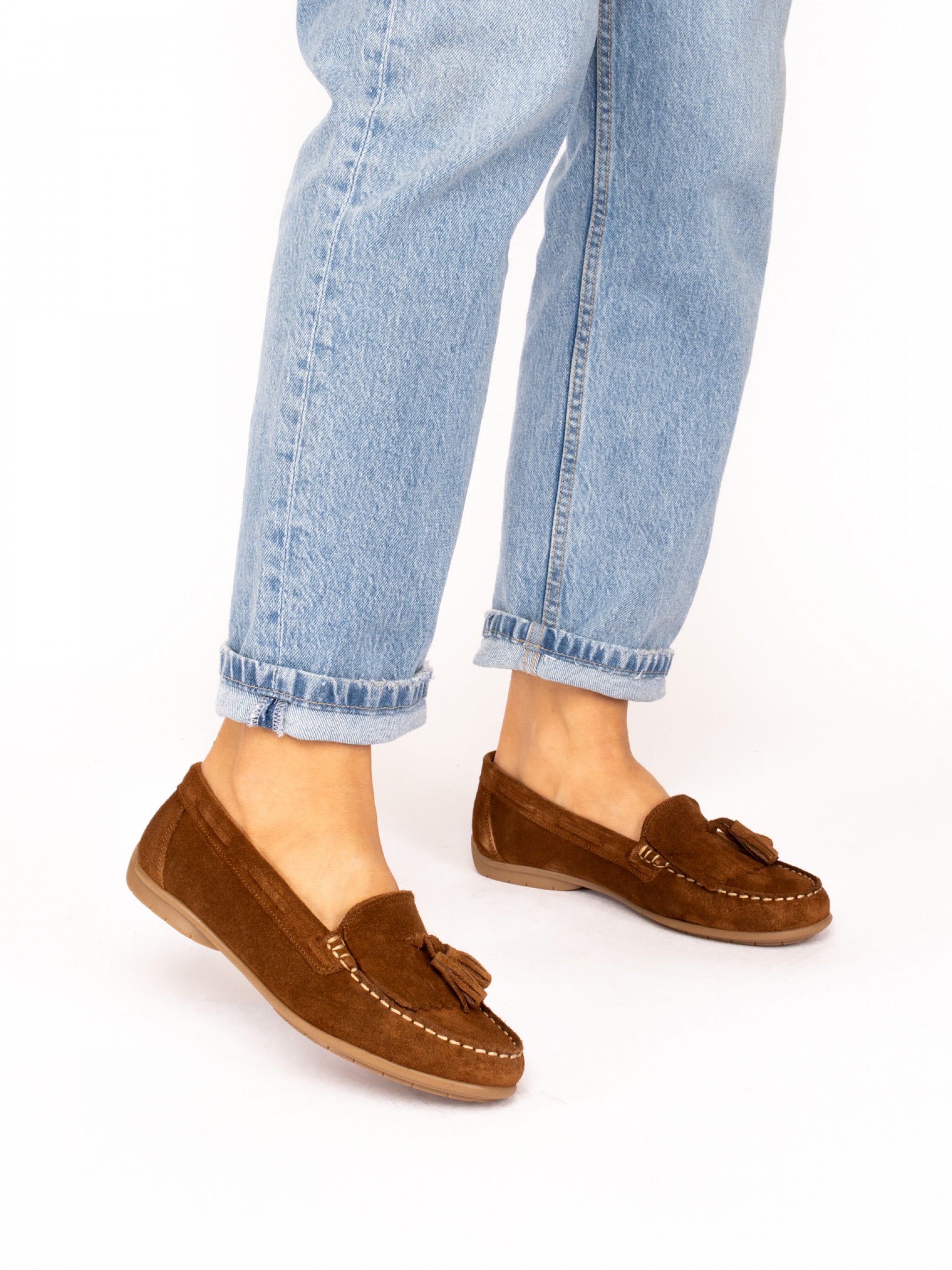 Suede Nautical Moccasins