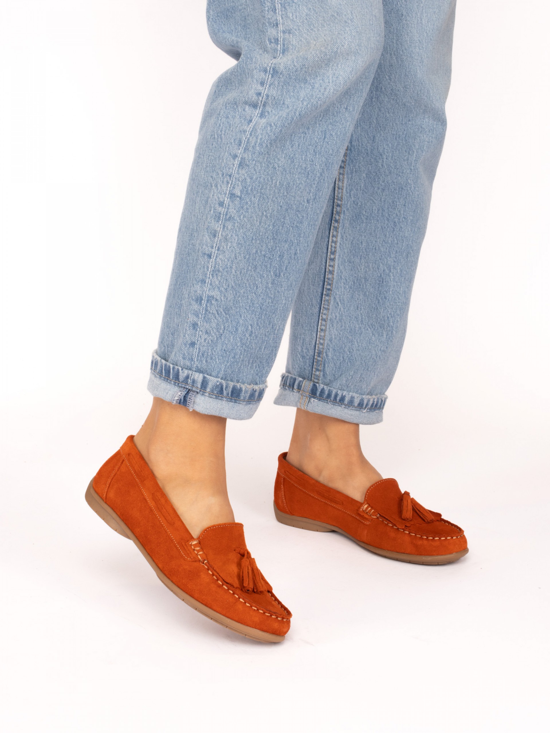 Suede Nautical Moccasins