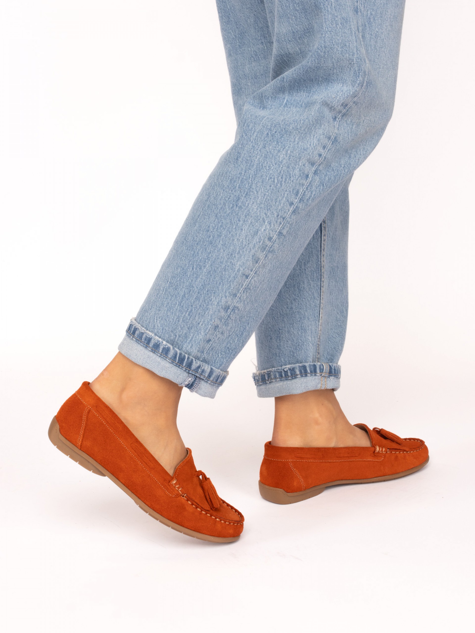 Suede Nautical Moccasins