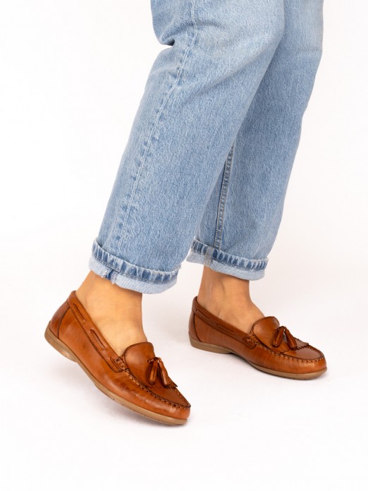 Leather Nautical Moccasins