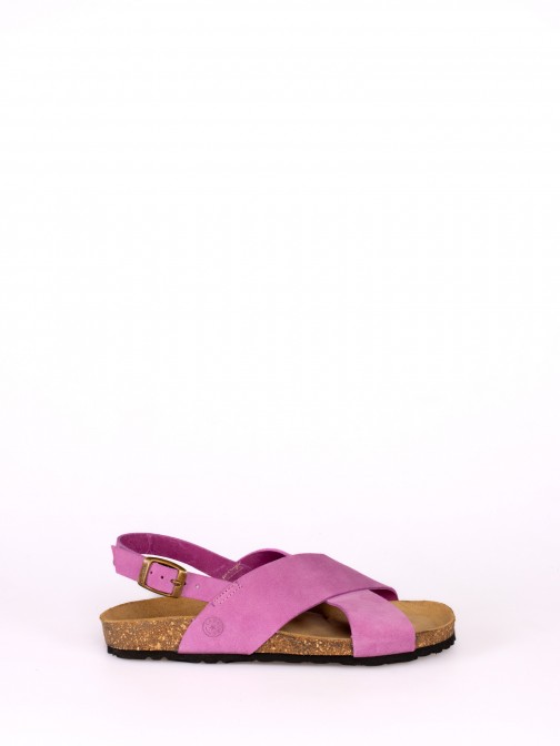 Crossed Nubuck  Sandal