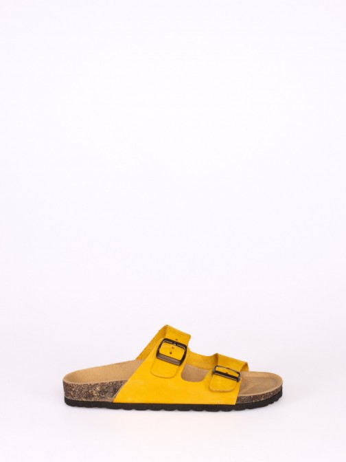 Two Straps Nubuck Bio Slipper