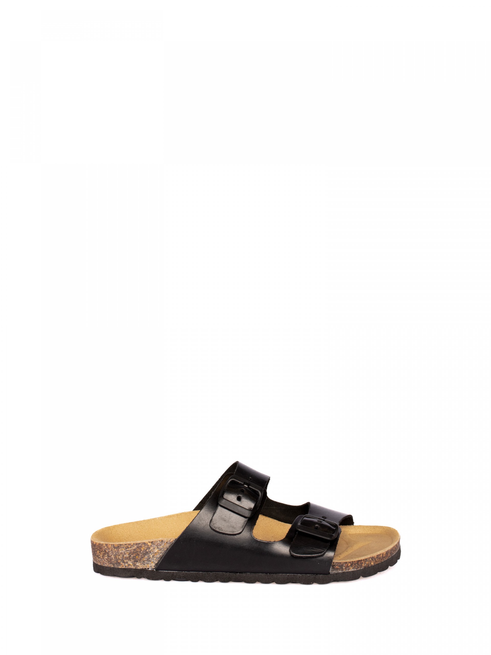 Two Straps Leather Bio Slipper