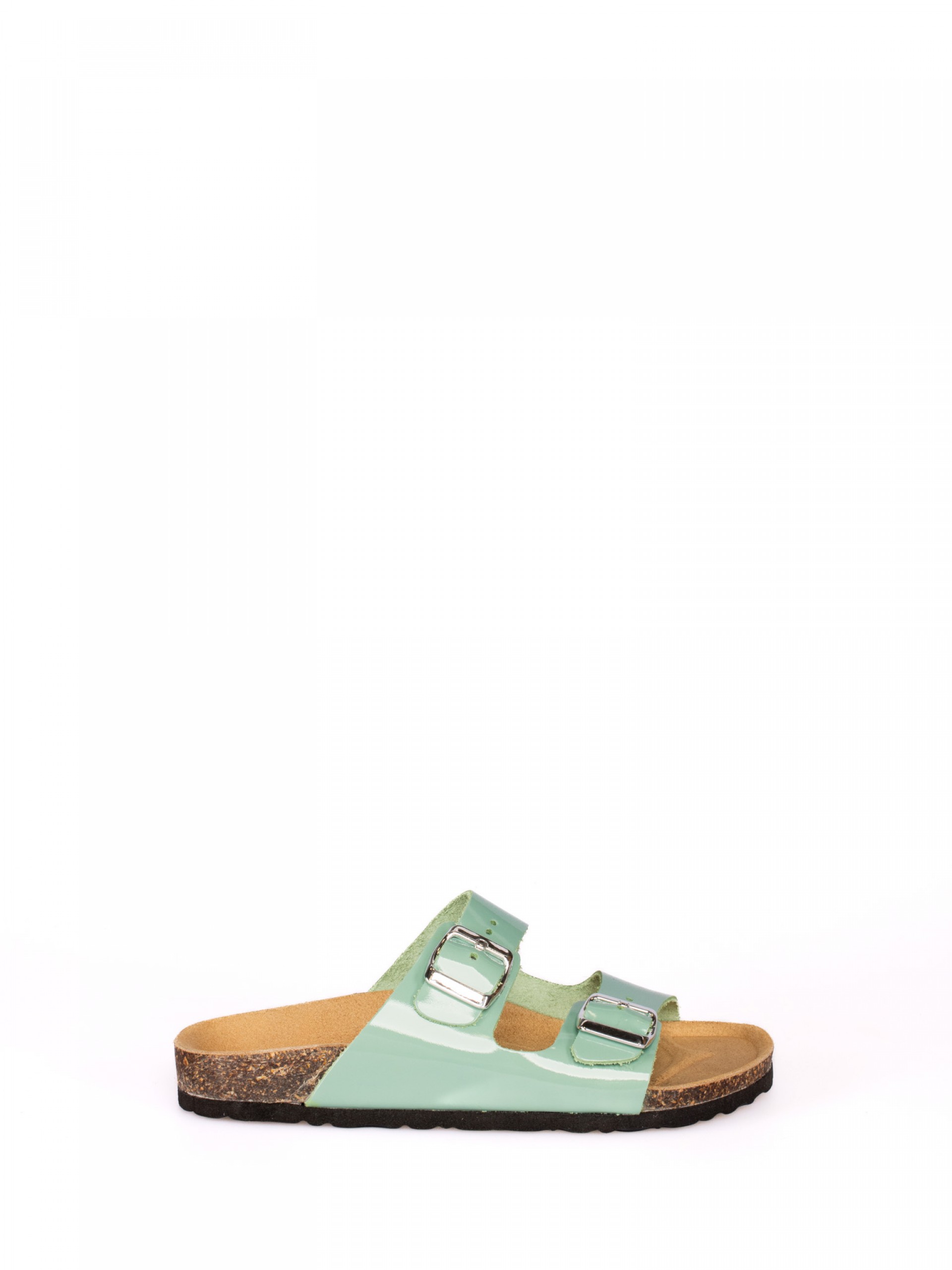 Two Straps Patent Leather Bio Slipper