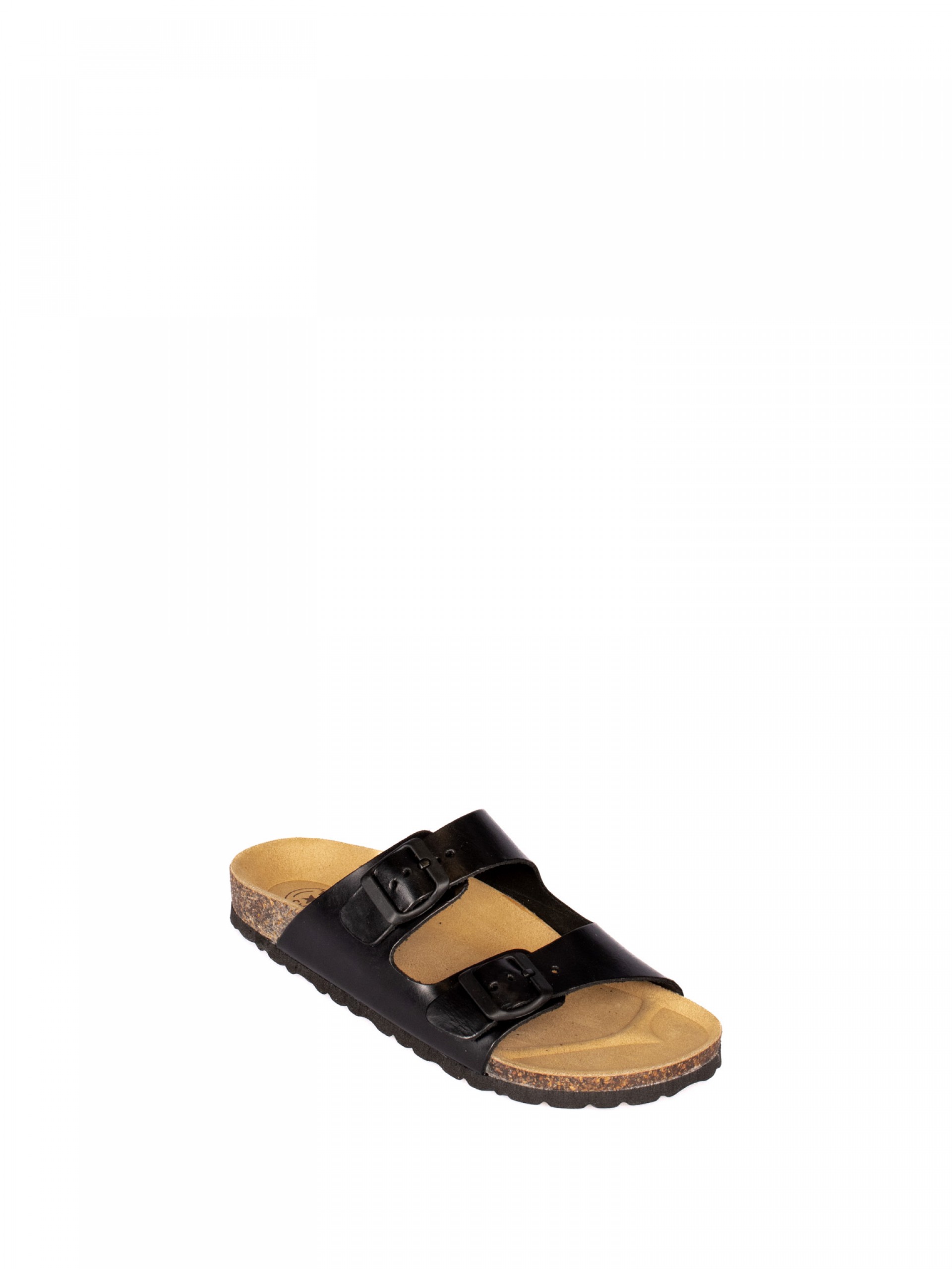 Two Straps Leather Bio Slipper