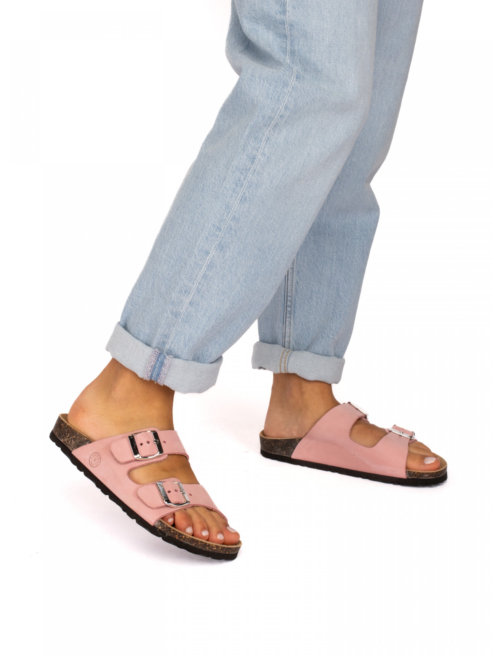 Two Straps Nubuck Bio Slipper