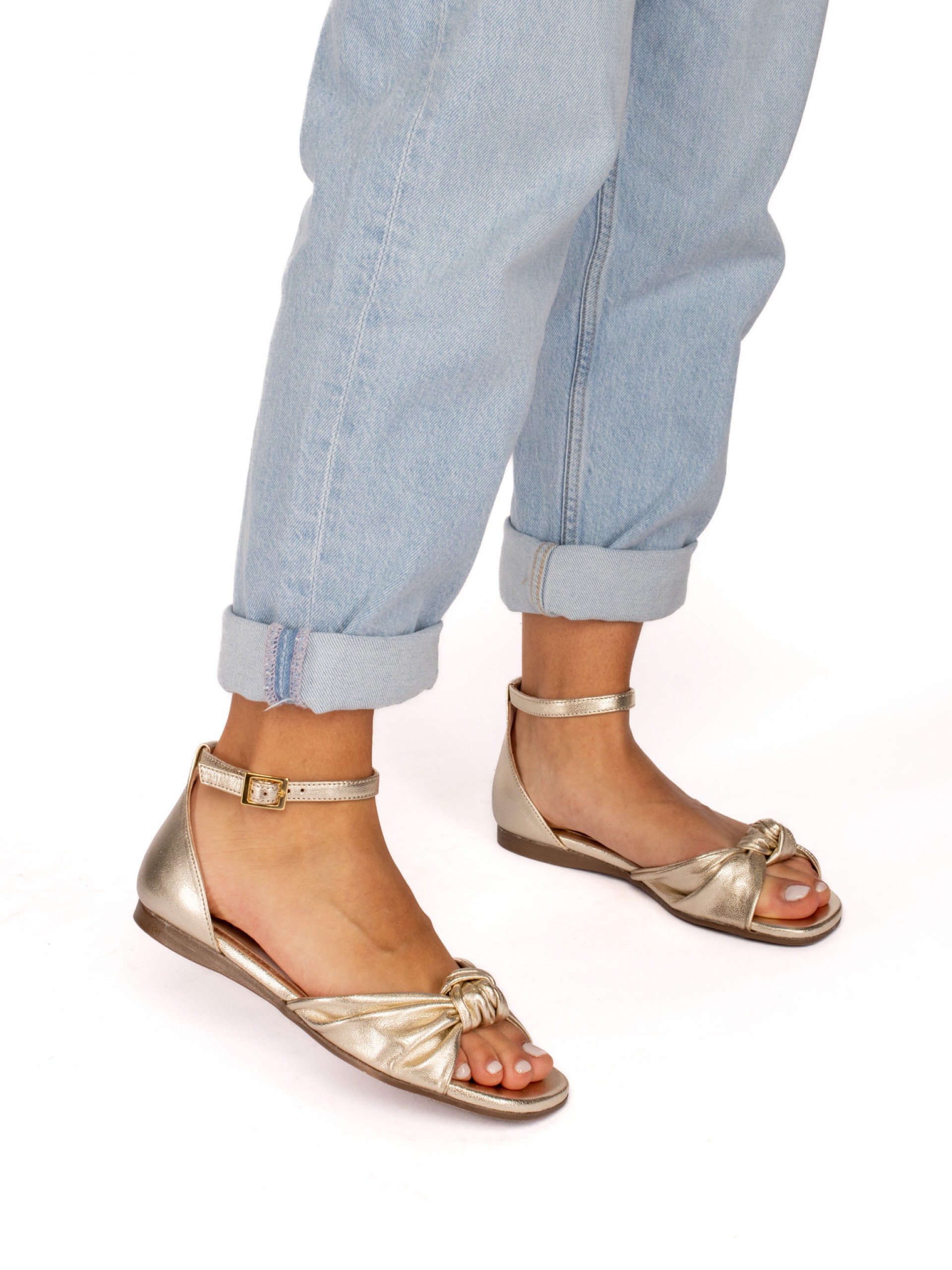 Leather Knot Sandals