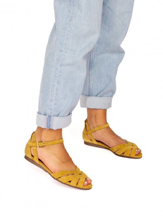 Suede Strappy Sandals