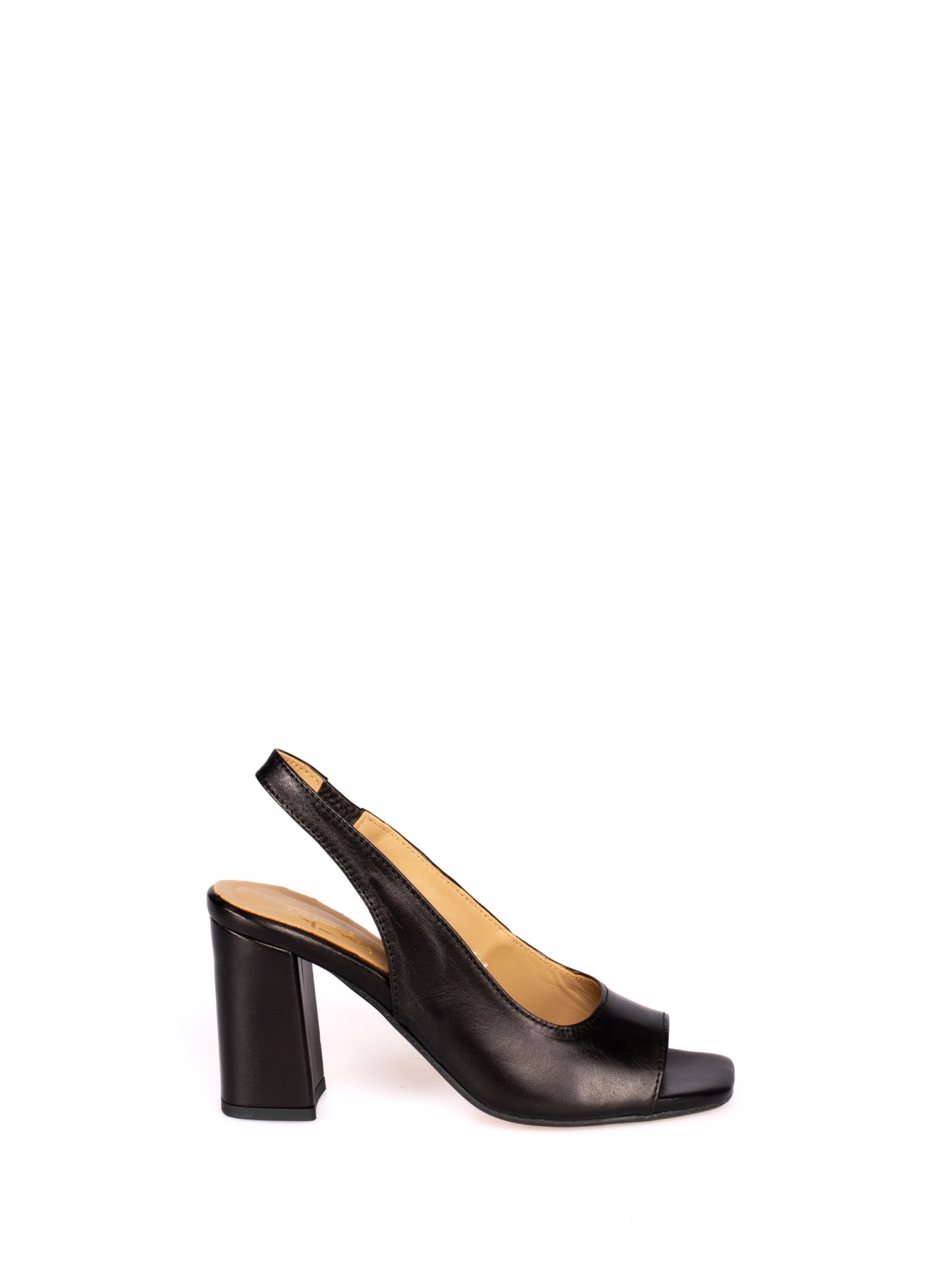 High Heel Leather Sandal