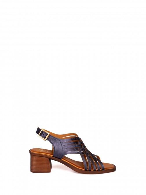 Leather Sandal with Multiple Straps