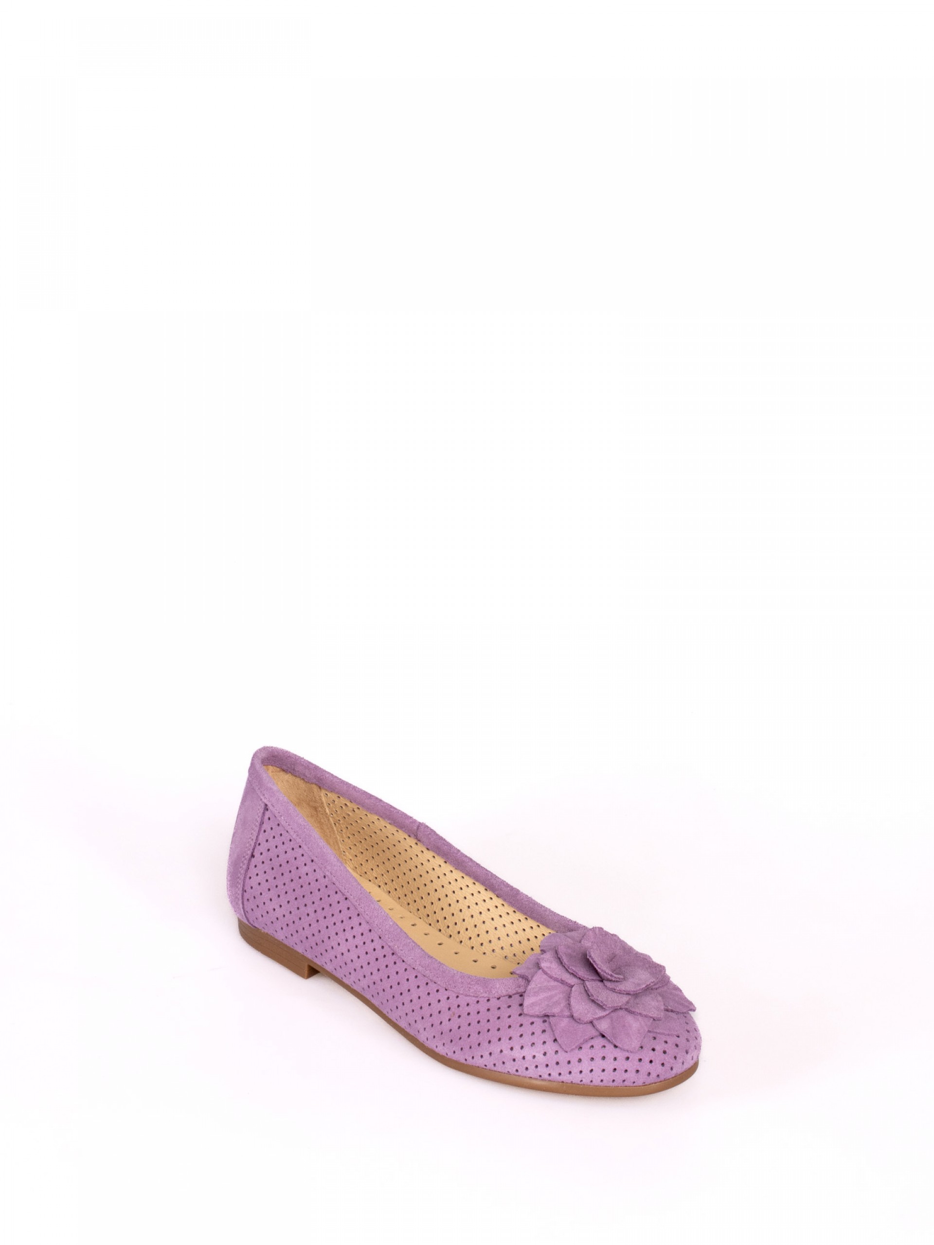 Ballerinas  in Suede with Flower
