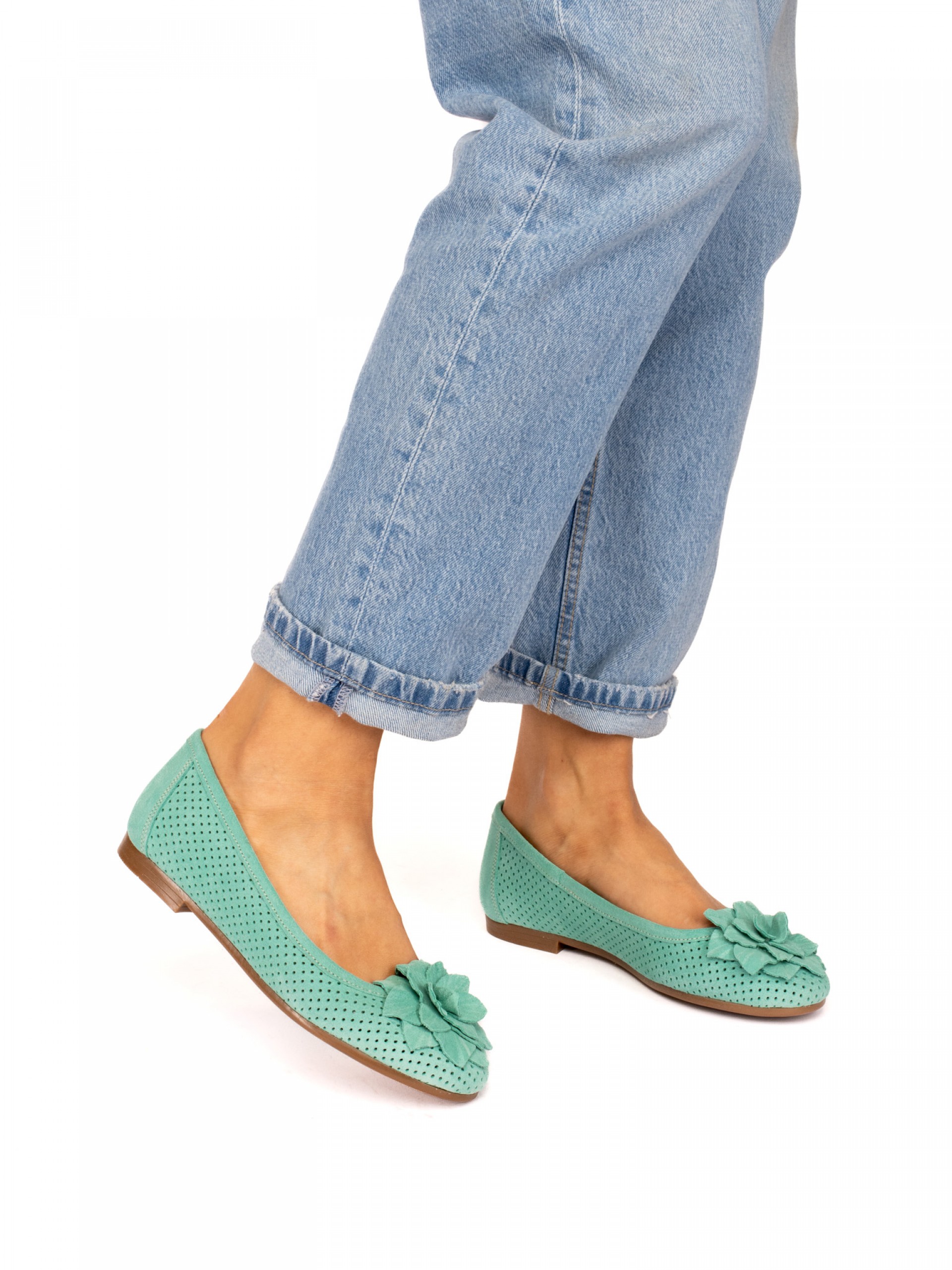 Sabrina em Camurça com Flor