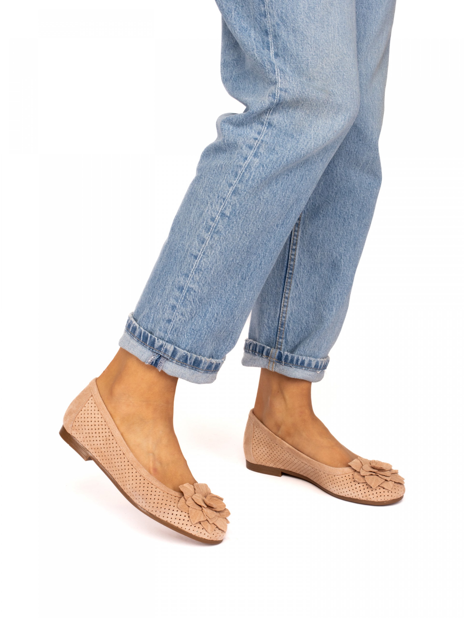 Sabrina em Camurça com Flor