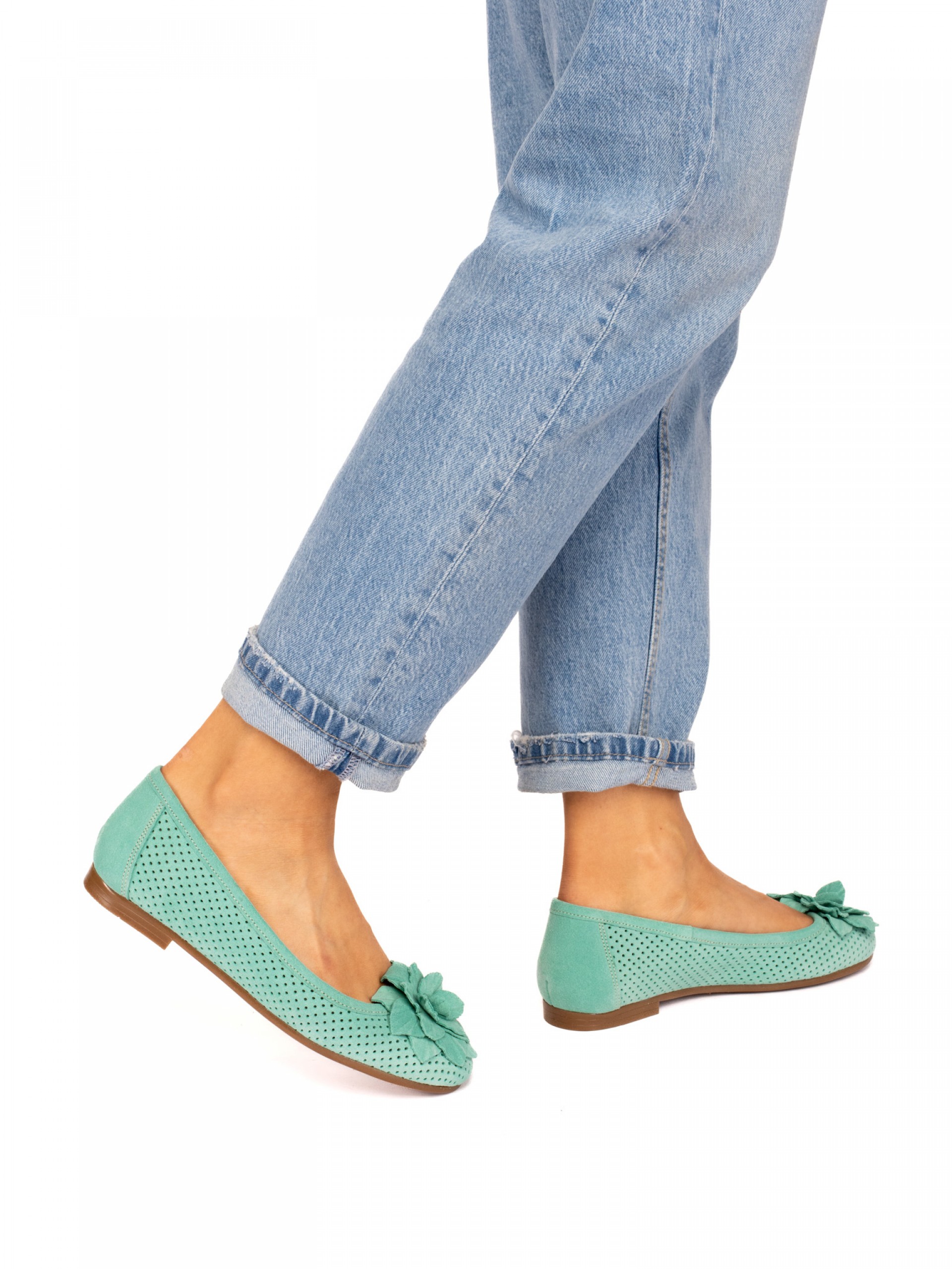 Sabrina em Camurça com Flor