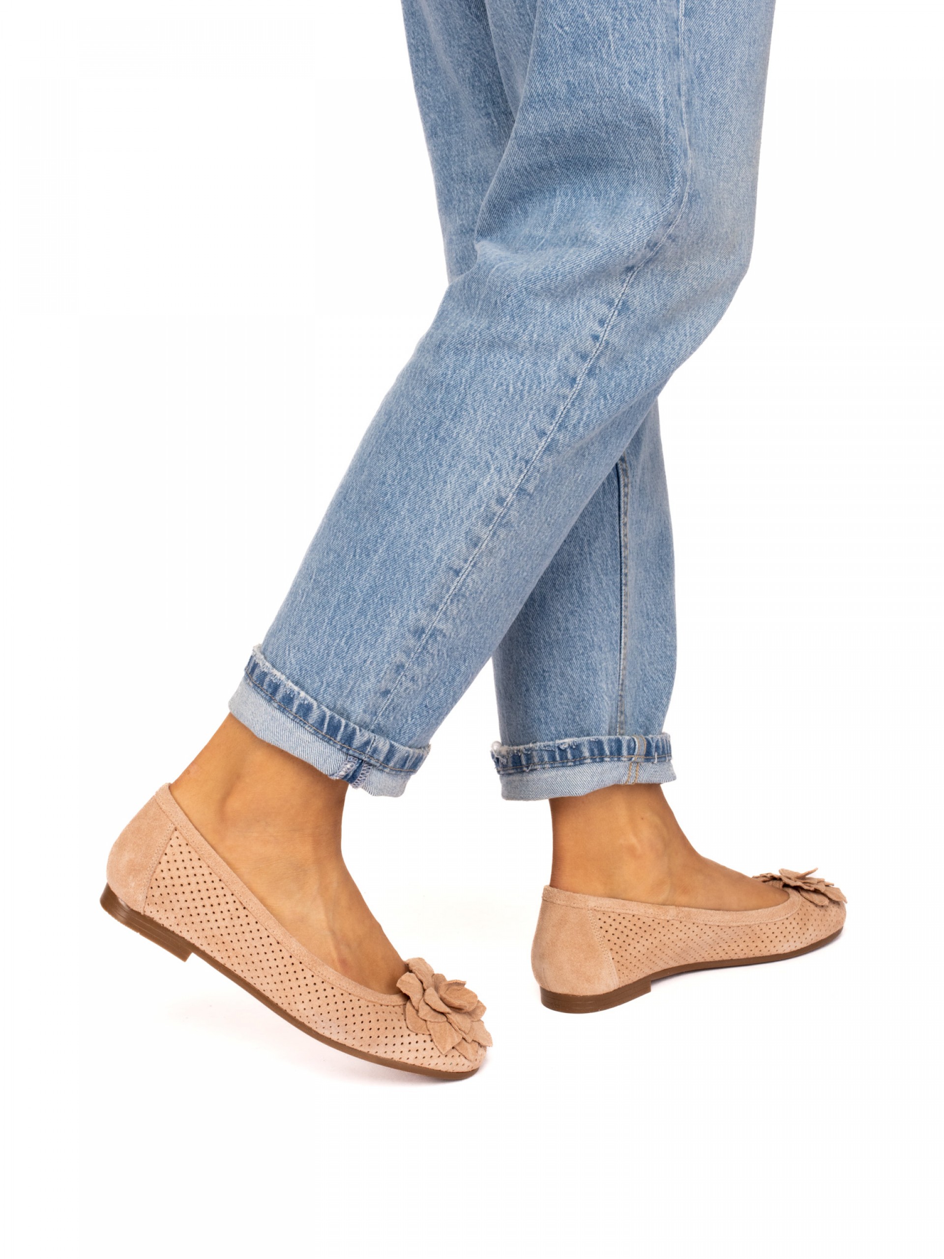 Sabrina em Camurça com Flor