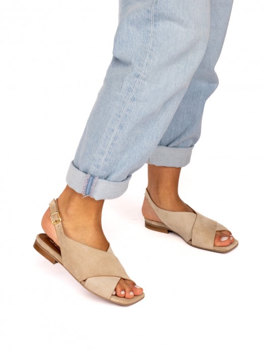 Suede Sandal