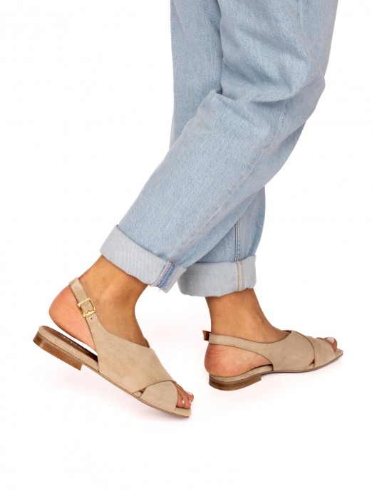 Suede Sandal