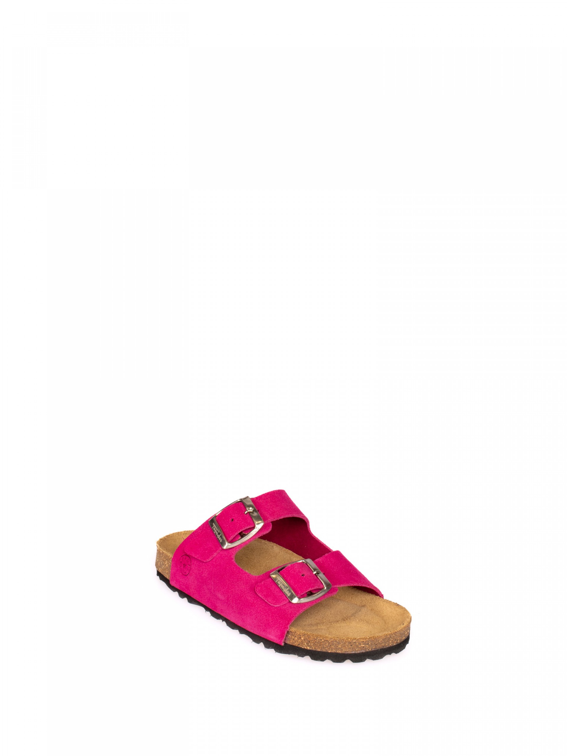 Two Straps Laminated Leather Bio Slipper