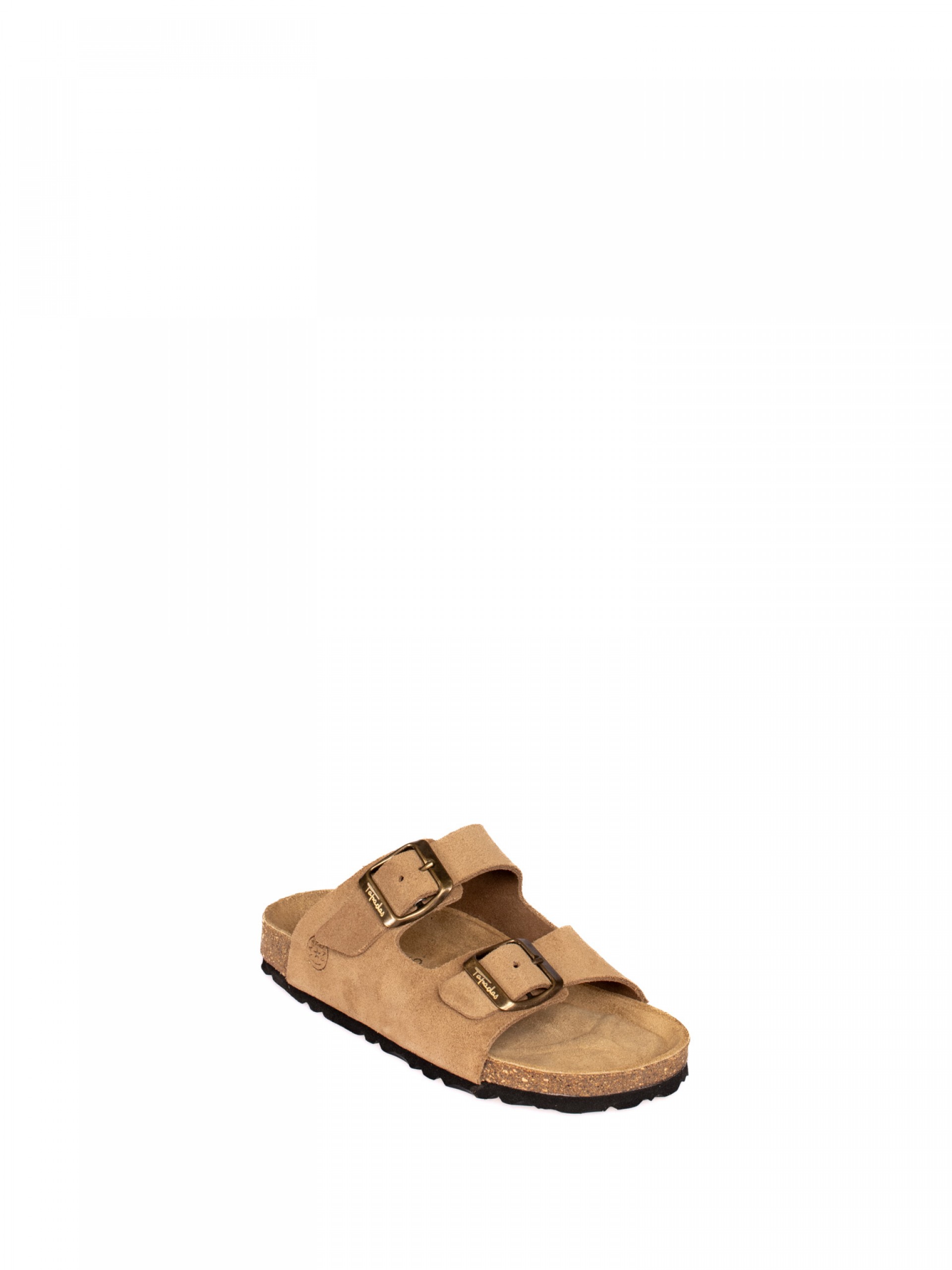 Two Straps Laminated Leather Bio Slipper