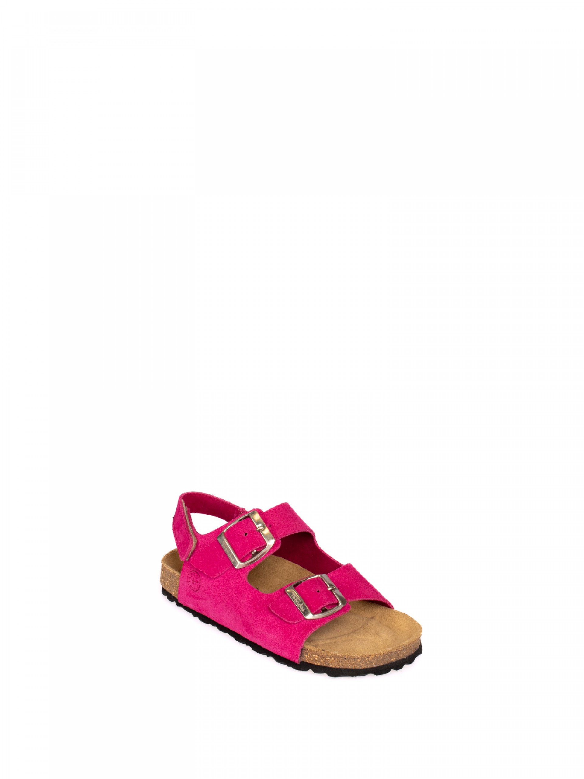 Two Straps Laminated Leather Bio Slipper