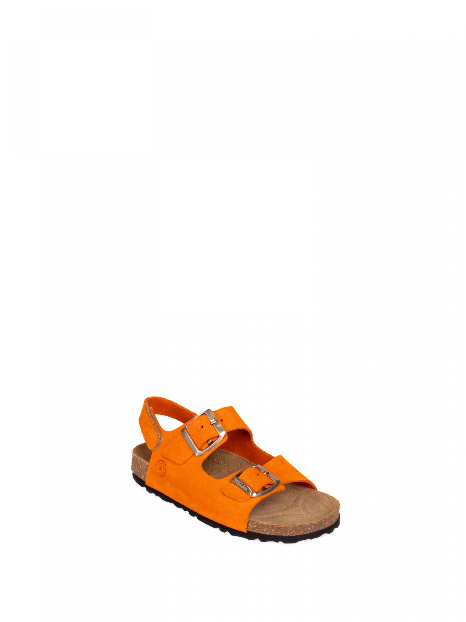 Two Straps Laminated Leather Bio Slipper
