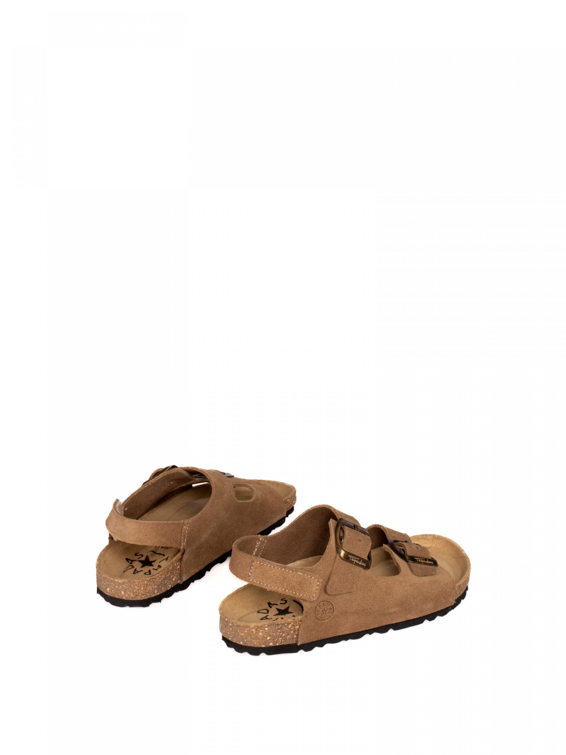 Two Straps Laminated Leather Bio Slipper