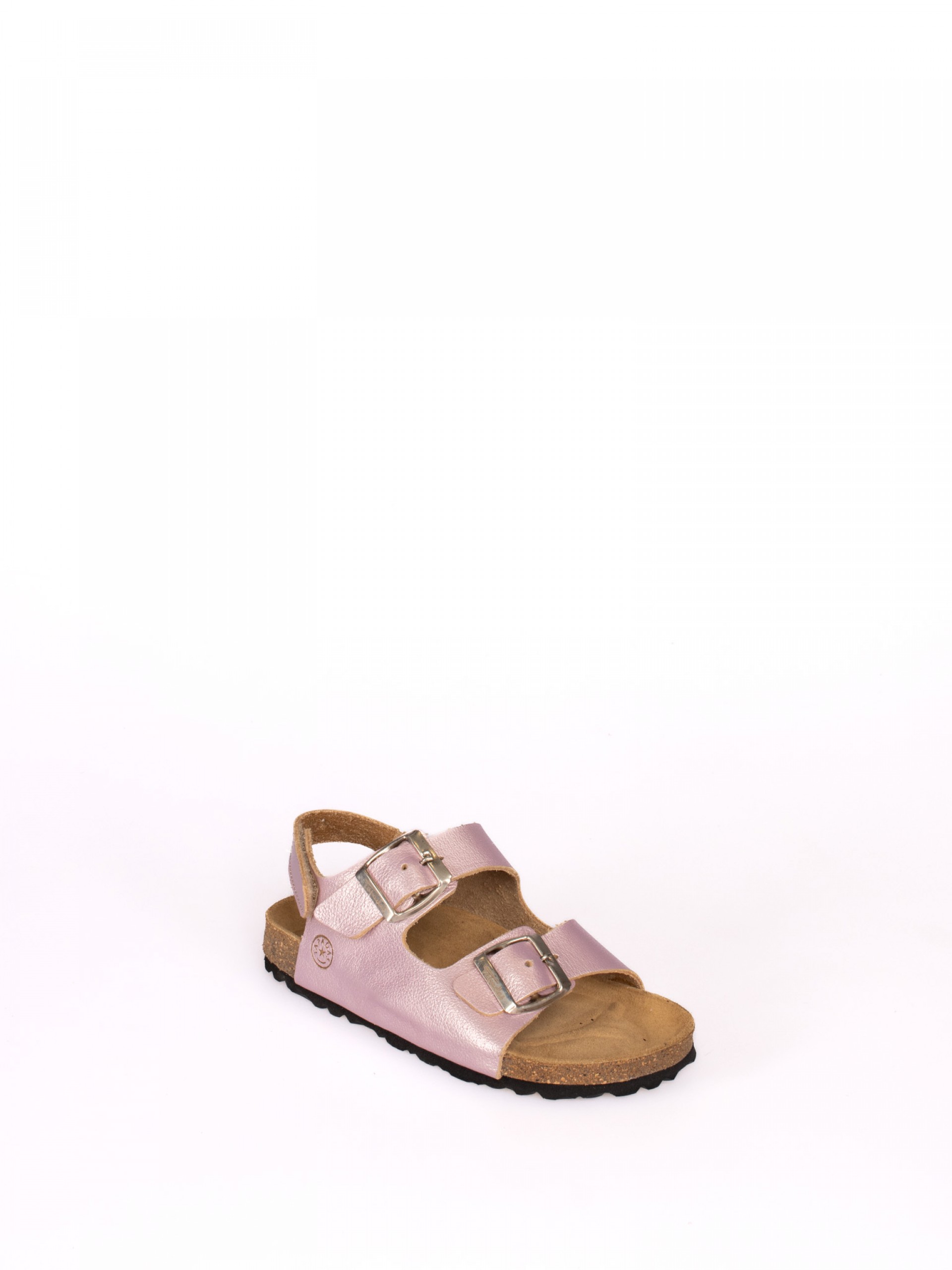 Two Straps Laminated Leather Bio Slipper